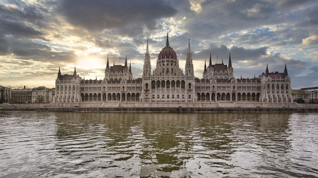 The Parliament Building in Budapest, Hungary