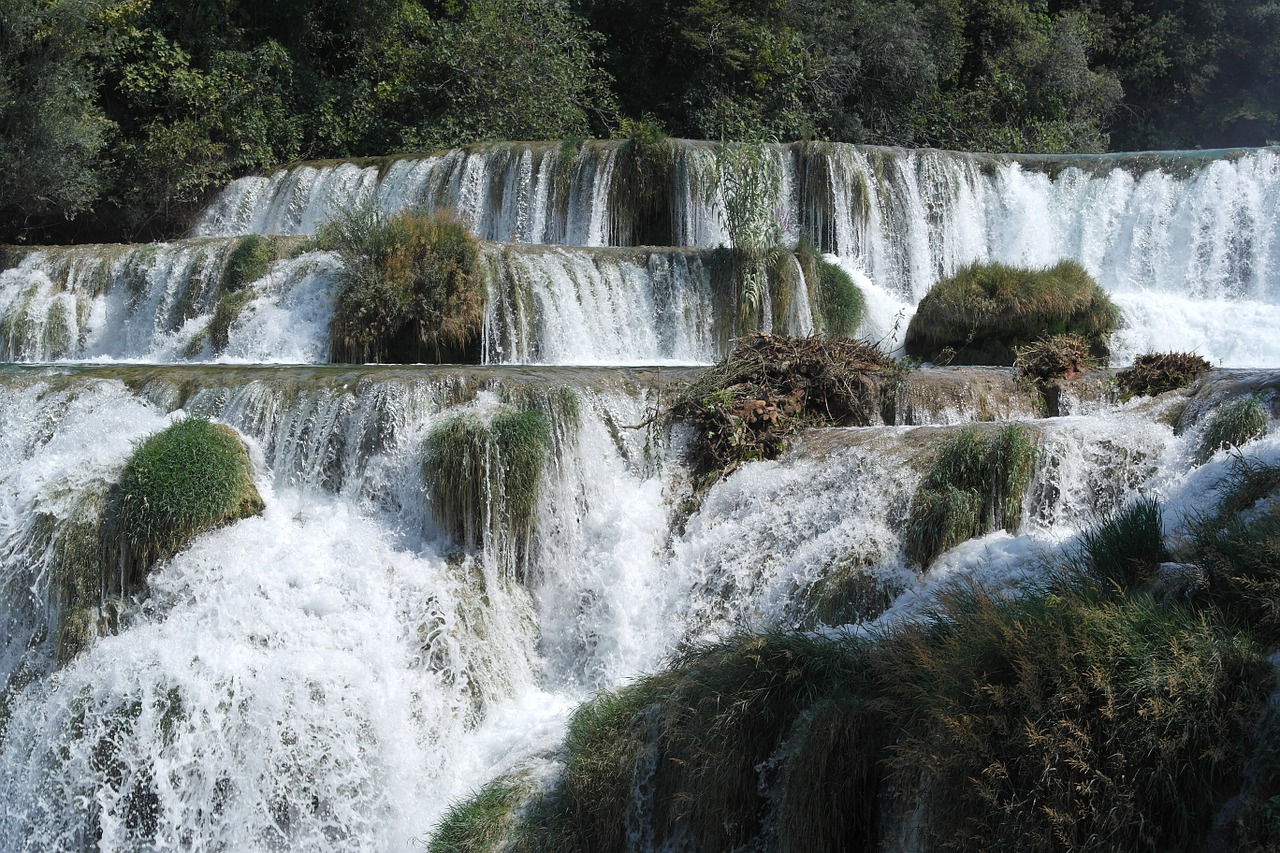 Krka National Park Waterfall in Croatia